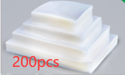 Transparent Food Vacuum Bag Plastic Sealed Bag Commercial Composite Bag Lucency 200Pcs - Shop at LoveMi