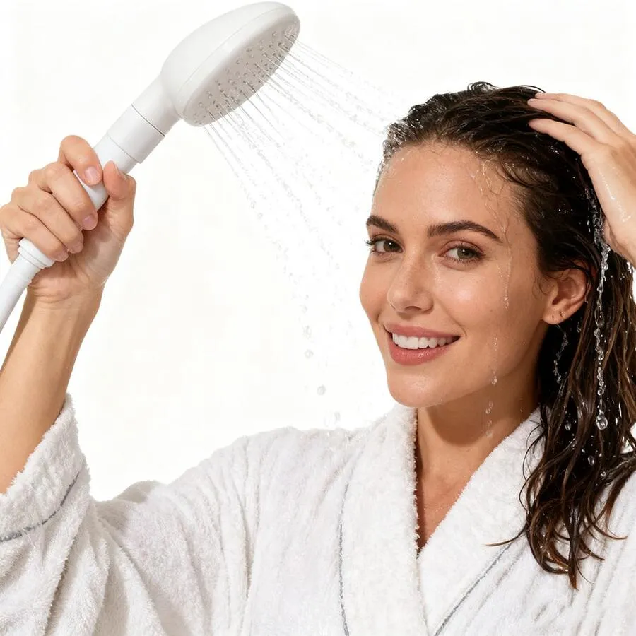 Portable Handheld Faucet Sprayer, Easy To Install Faucet Adapter, Shower Head For Shampooing And Pet Bathing, Durable ABS Material, Ideal For Home, Travel And RV Use