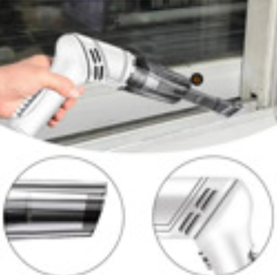 White Wireless Automobile Folding Vacuum Cleaner Hand-held High-power Strong Suction Vacuum Cleaner - Image 5