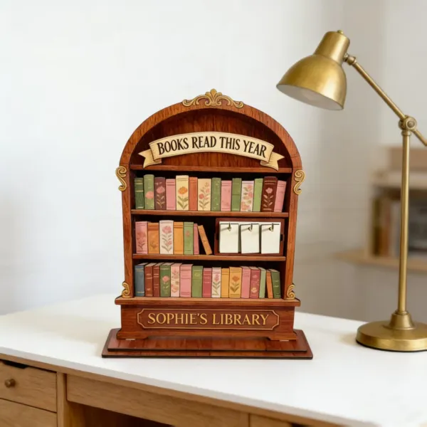 Wooden Reading Tracker lifestyle photo 4