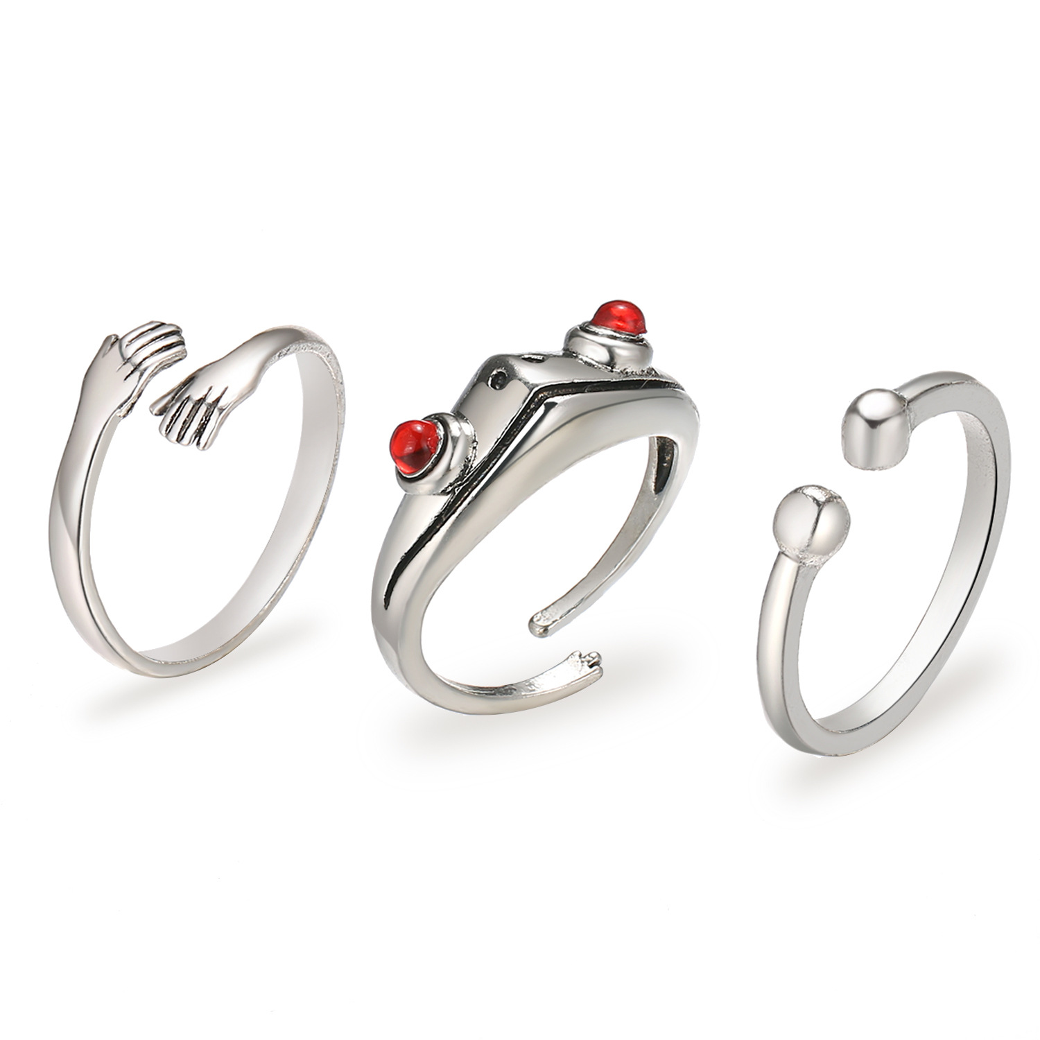 European And American Personality Retro Animal Frog Ring