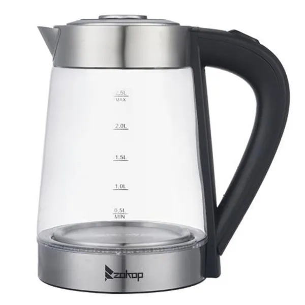 HD-250 110V 1200W 2.5L Electric Kettle With Blue Glass