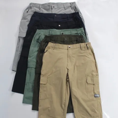 Men's Elastic Multi Pocket Capris Quick Drying Work Suit
