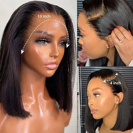 13x4 Lace Front Bob Wig, Straight Texture