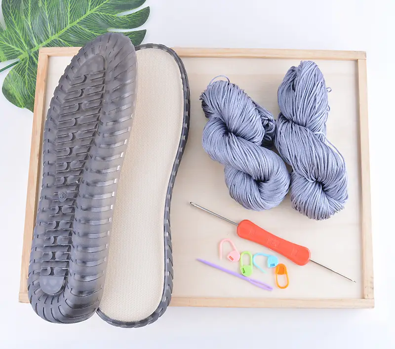 Handwoven Summer Cool Hollow Thread Water Grass Flower Bean Shoes