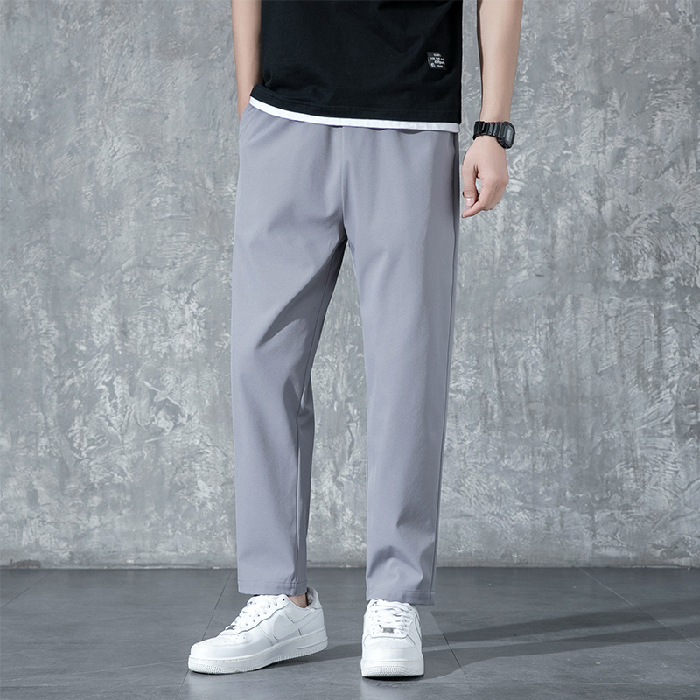 Men's Thin Straight Loose And Quick-drying Sports And Leisure Trousers