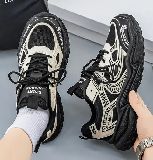 2026 Summer New Men's Shoes, Versatile Breathable Mesh Casual Sneakers For Students, Trendy Dad Shoes Running Footwear For Teens