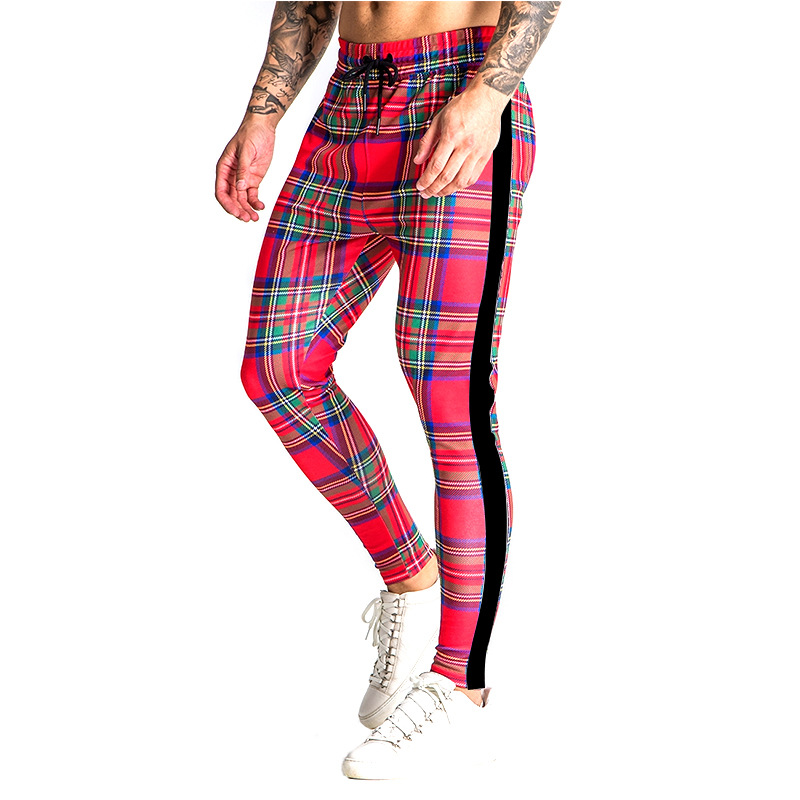 Men's 3D Printing Slim Fit Sports Trousers