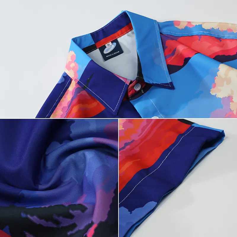 Men's Vintage Printed Short Sleeve Shirt