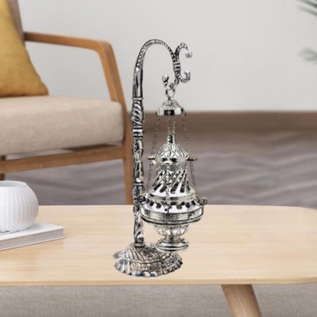 Baosity Ornate Catholic Church Hanging Censer, Charcoal Incense Burner — image 3