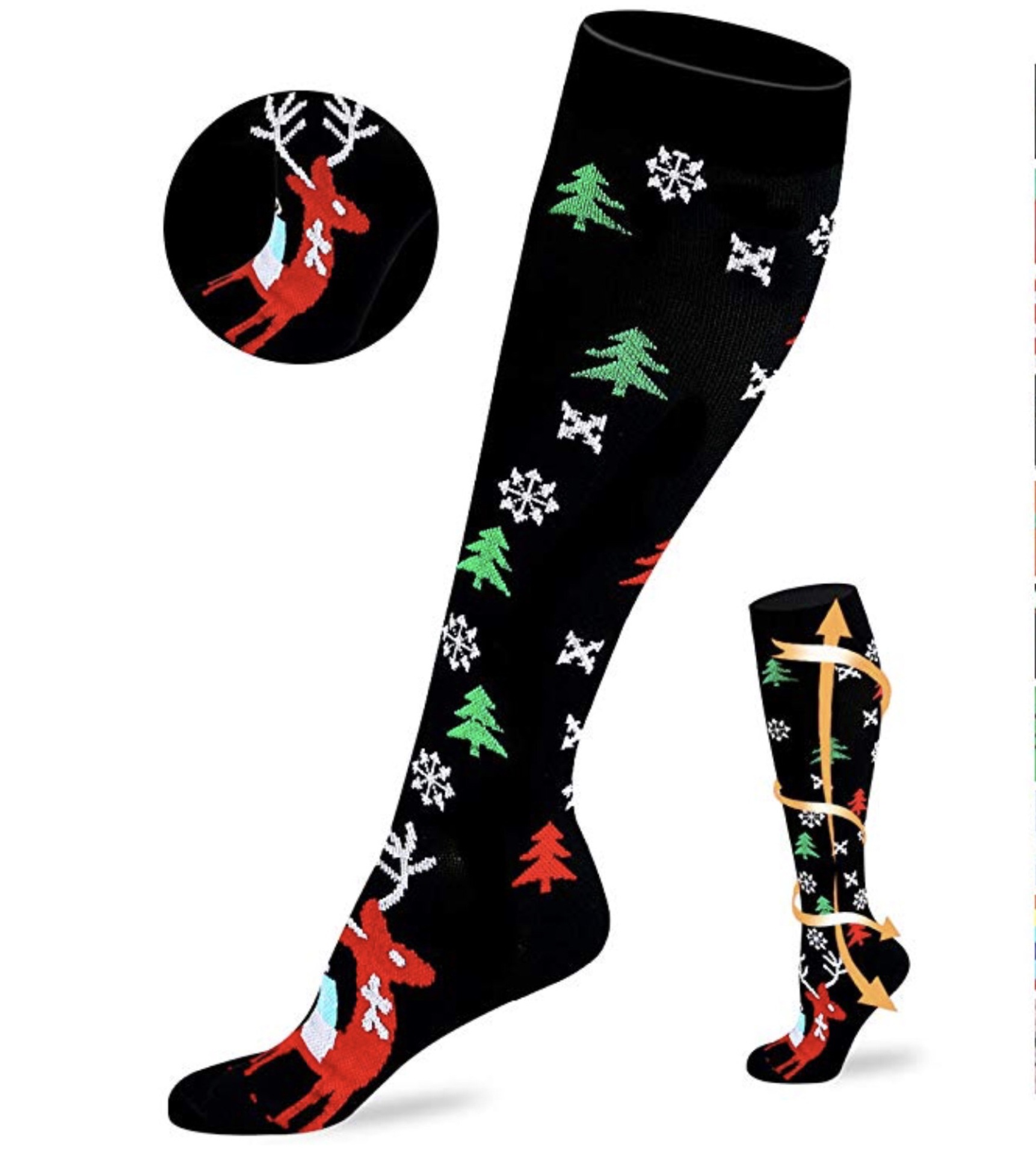 Title 16, Christmas halloween new compression socks quick...