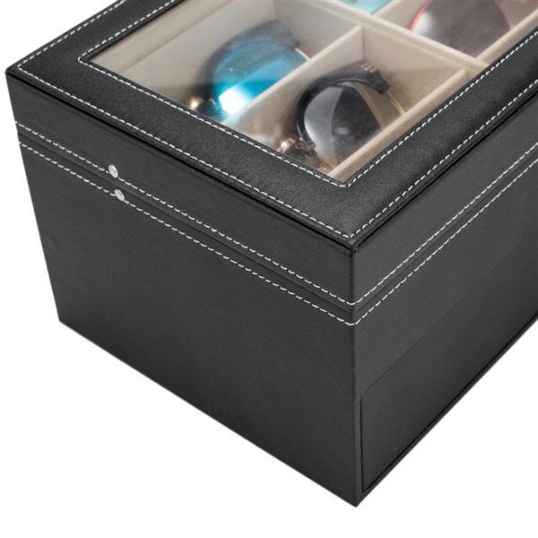Leather sunglasses organizer product detail image