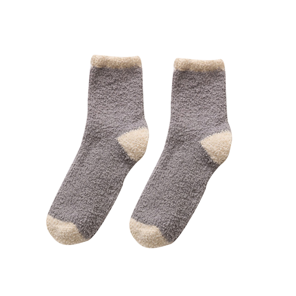 Title 10, Warm thick non-slip coral fleece socks offer ul...