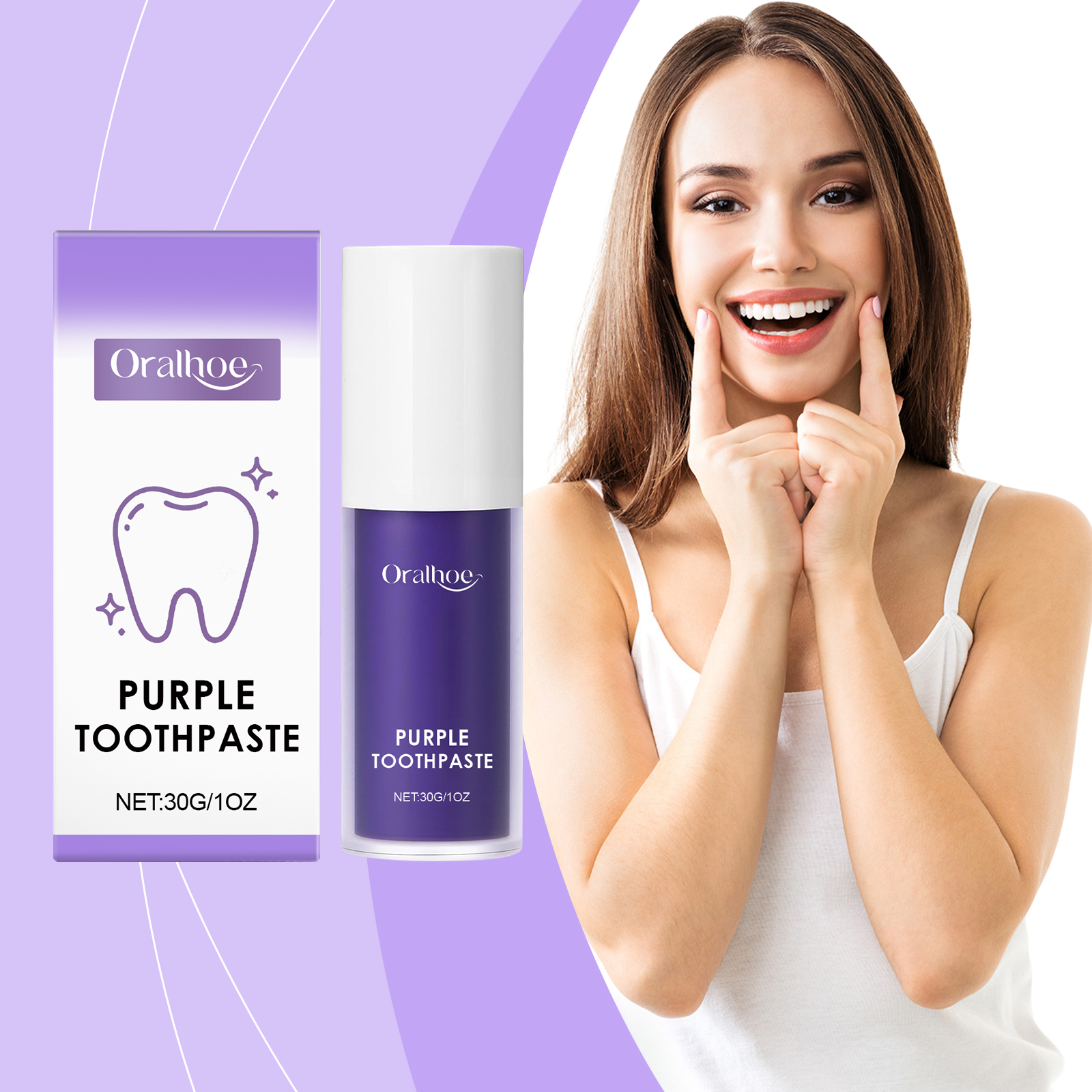 Dentifrice blanchissant violet — Élimine taches et mauvaise haleine 2