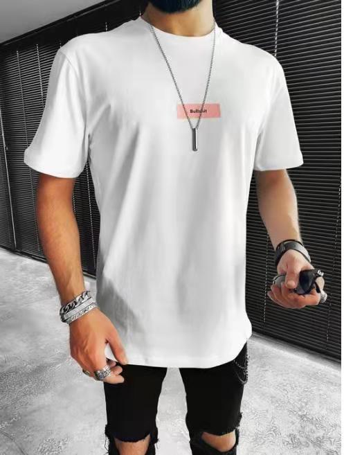 Men Fashion Loose Mid Length Top