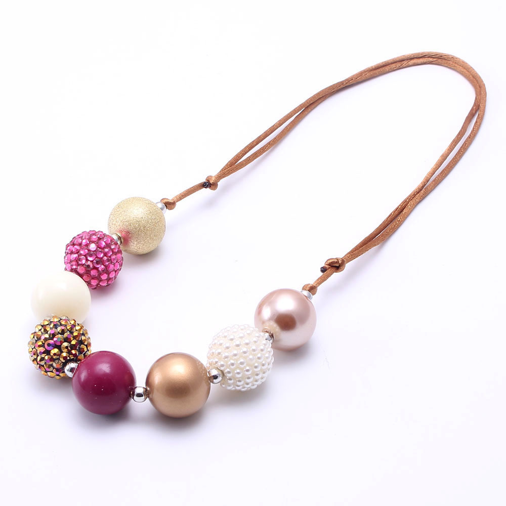 Foreign Trade Hot Sale Adjustable DIY European And American Children's Beaded Necklace