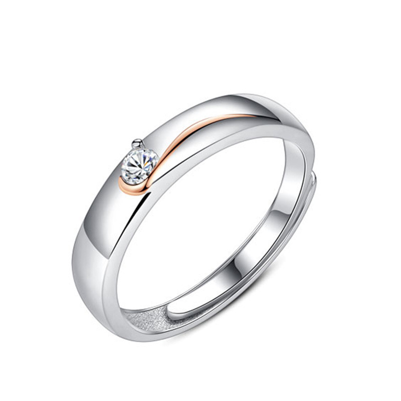 خاتم مزدوج لعشاق الطيور من الفضة الإسترلينية