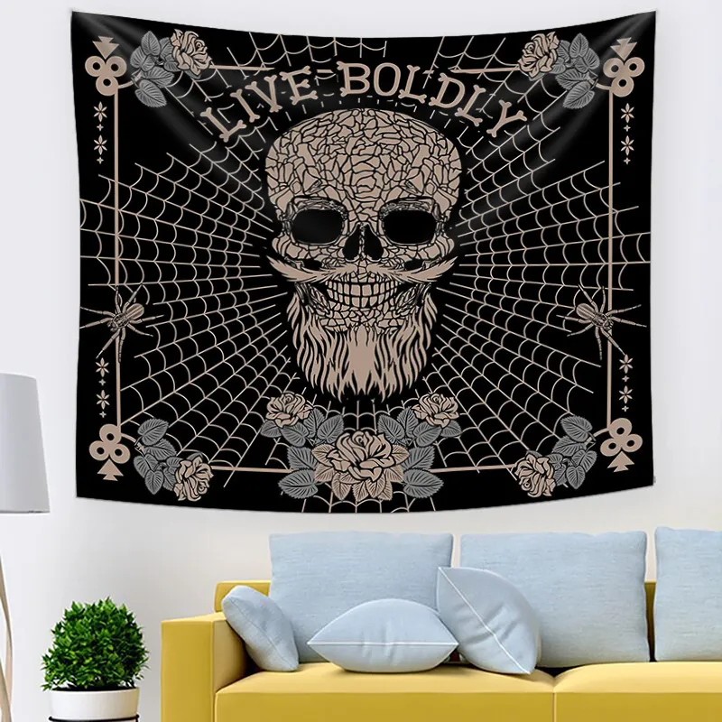 Skull Home Improvement Room Decor Tapestry – image 2