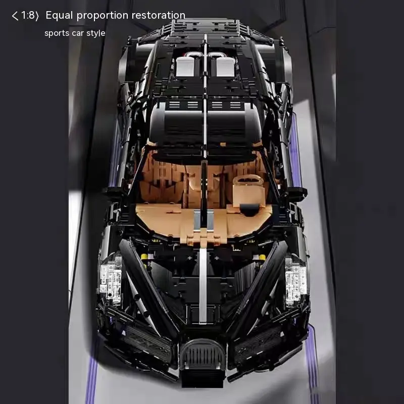 13163 Voice Of Night 18 Car Model Flagship High Difficulty Puzzle Compatible With Building Blocks Toy