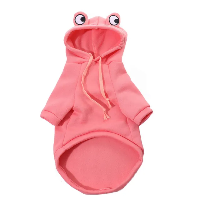 Soft Warm Cat Clothes For Small Dogs Cats Funny Halloween Cosplay Frog Costume Kitten Creative Sweatshirts Pet Autumn Hoodies Pink - Shop at LoveMi