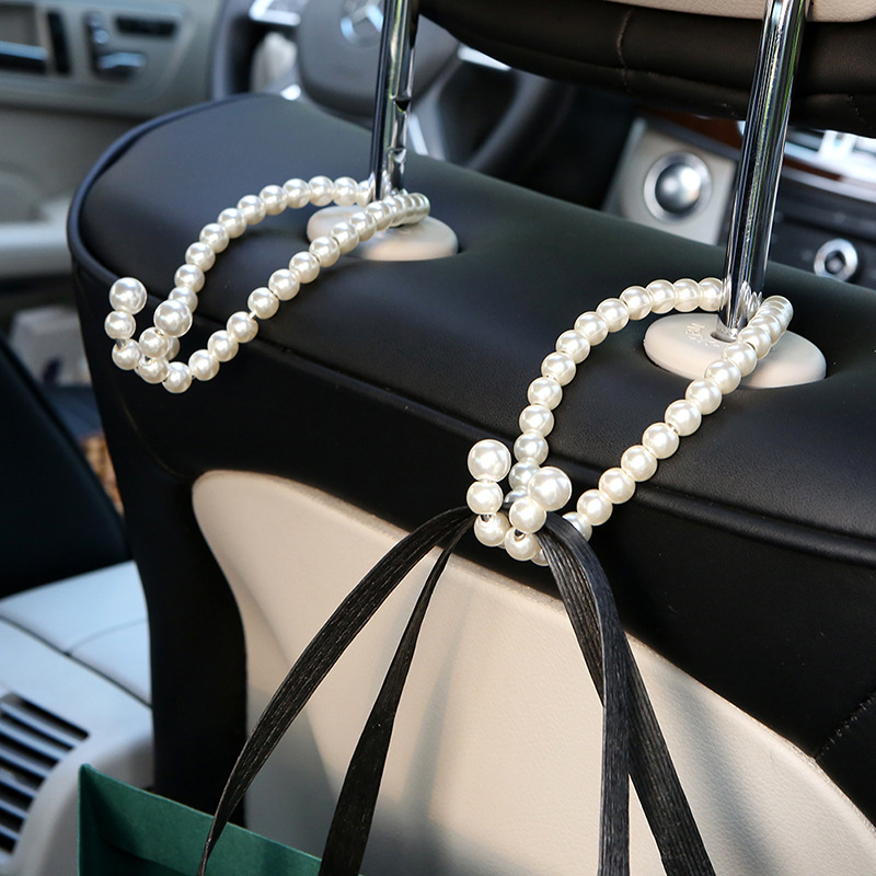 Title 5, Stainless Steel Multifunctional Pearl Car Hook