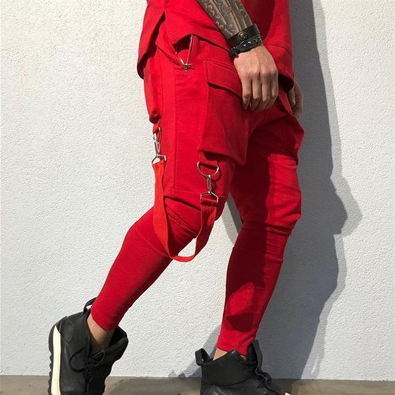 Title 3, Mens Multi-pocket Overalls Casual Pants Fashio...