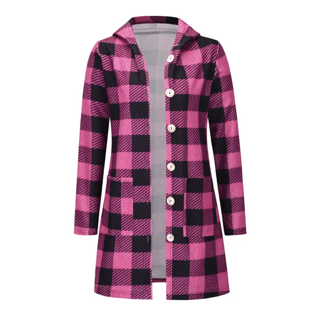 Fashion Casual Ladies Long sleeved Single breasted Shirt Jacket Rose Red - Shop at LoveMi