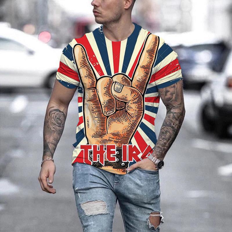 Title 8, New Mens Printed 3D T-shirt Short Sleeve Comfo...