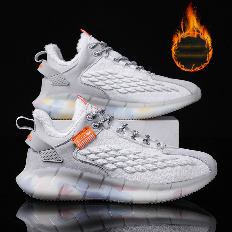 Title 4, Mens sneakers fish scale flying knit casual sh...