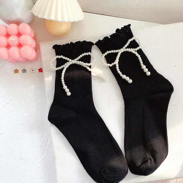 School Style Girl Cute Socks Black - Shop at LoveMi