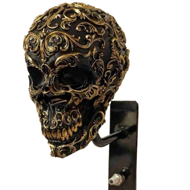 Motorcycle Helmet Holder Rack Wall Mount Hat Stand Display Rack Skull Rack 8