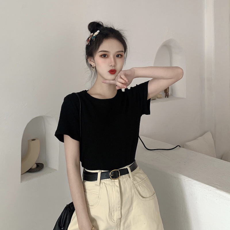 Title 6, Candy Crew Neck Short Sleeve Top Women