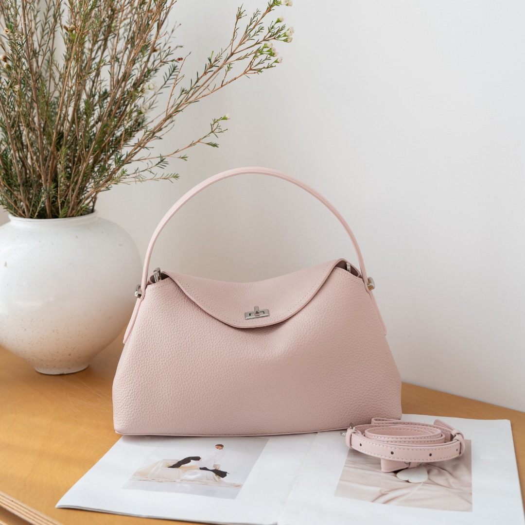 Genuine Leather Commuter Versatile Single-shoulder Women's Crossbody Bag, Simple, Large Capacity, Premium First-layer Cowhide Handbag 3
