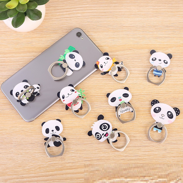 Acrylic Astened Ring Cartoon Panda Phone Holder - Image 9