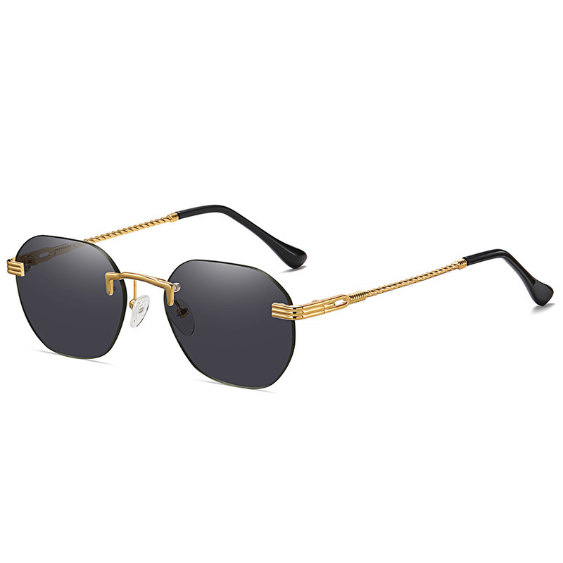 Title 9, Metal Frameless Sunglasses Men And Women Street...