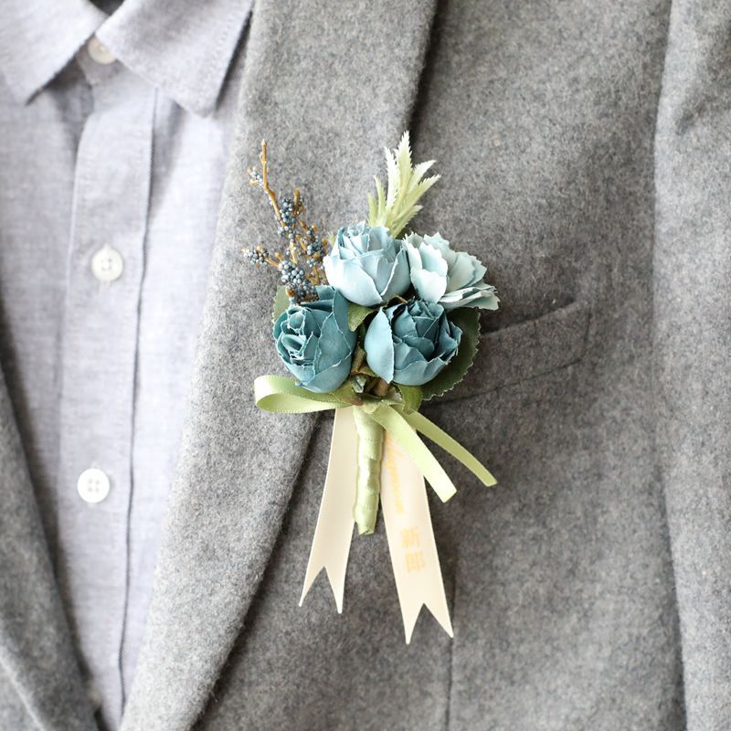 Blue corsage