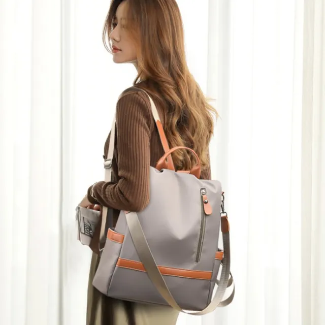 Women's Simple Casual Large Capacity Lightweight Travel Backpack Gray - Shop at LoveMi