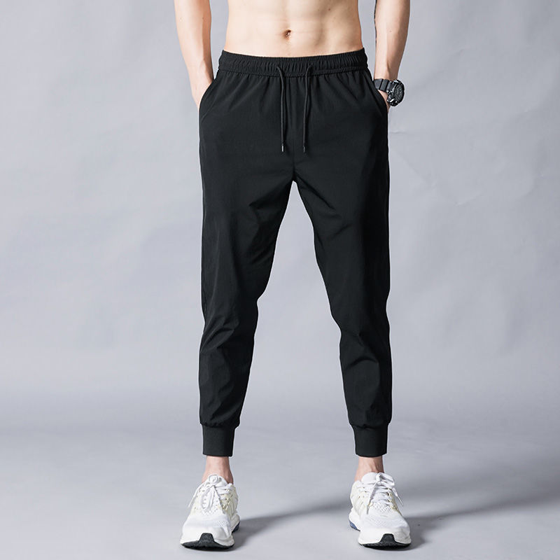 Title 4, Mens Slit Pants, Loose Straight Leg and Wide D...