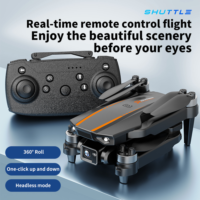 H31 Foldable VR Drone With 360 Flip Camera Adjustable HD Optics Altitude Control Dual Batteries 8-10 Min Flight Bundle Drone Ads Rc Plane