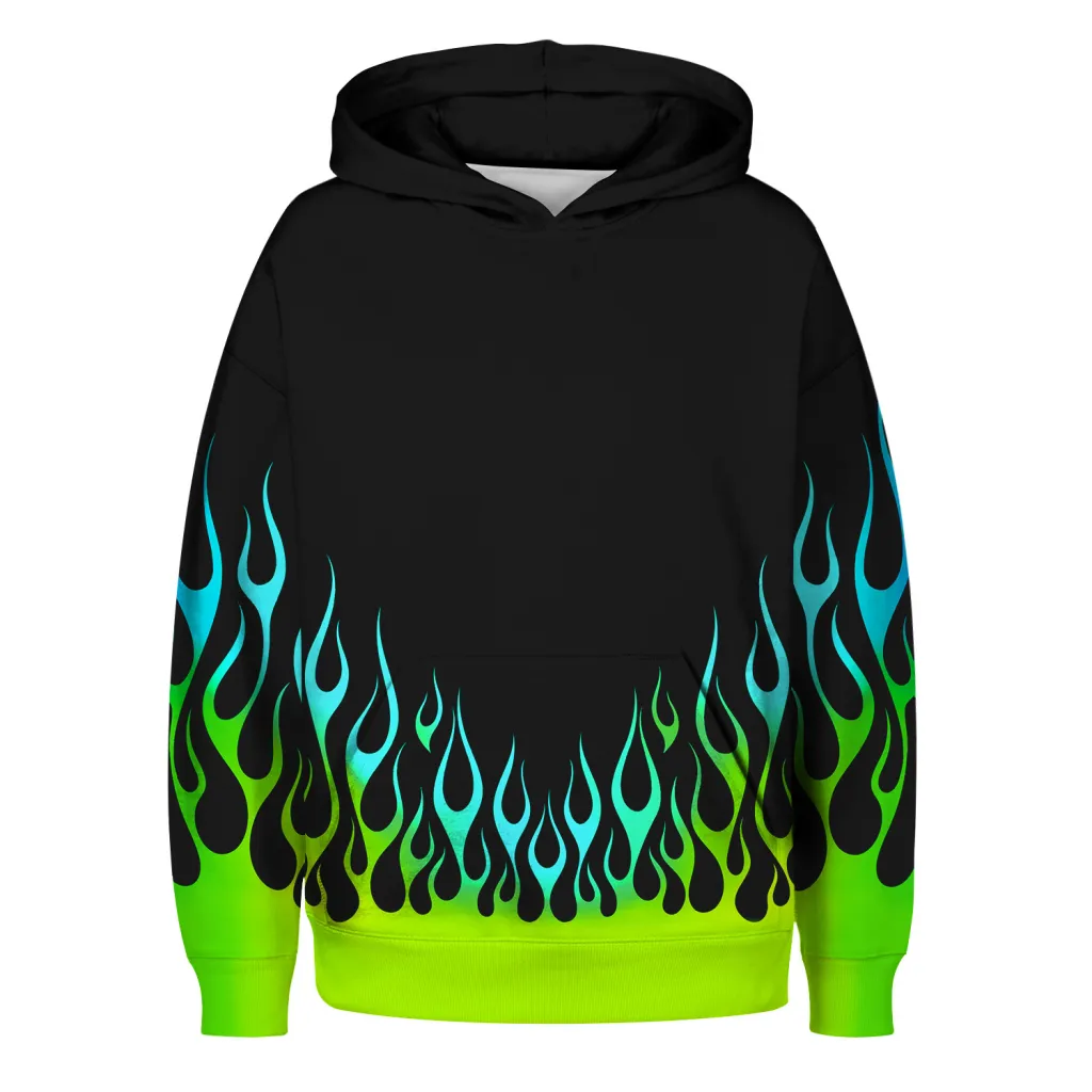 Hooded Long-sleeved Sweatshirt Pullover - 2 Style-L