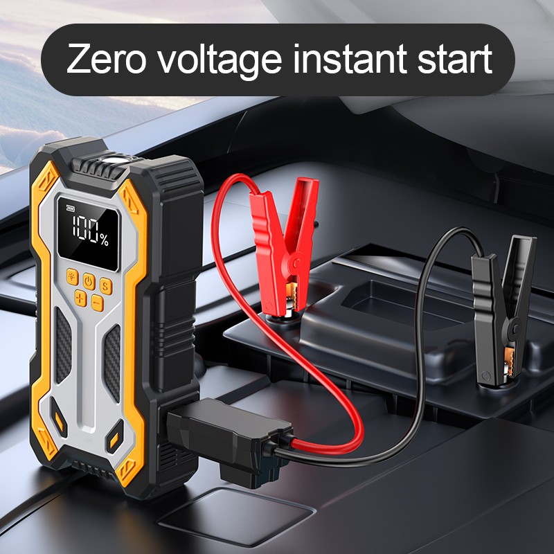 Car J Ump Starter With Air Compressor Pack Booster 12VPower Bank Blower — image 5