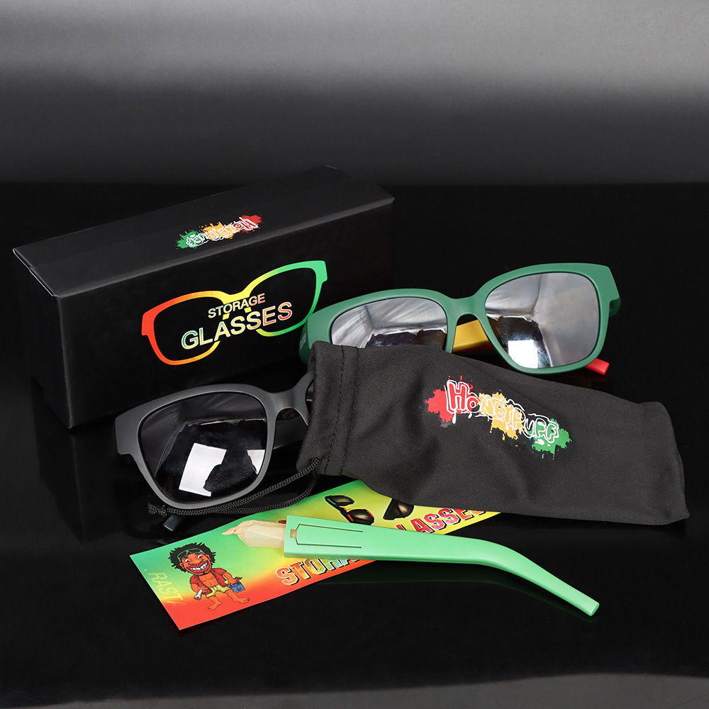 Title 7, Tapered Paper Sunglasses Hidden Horn Storage Tube