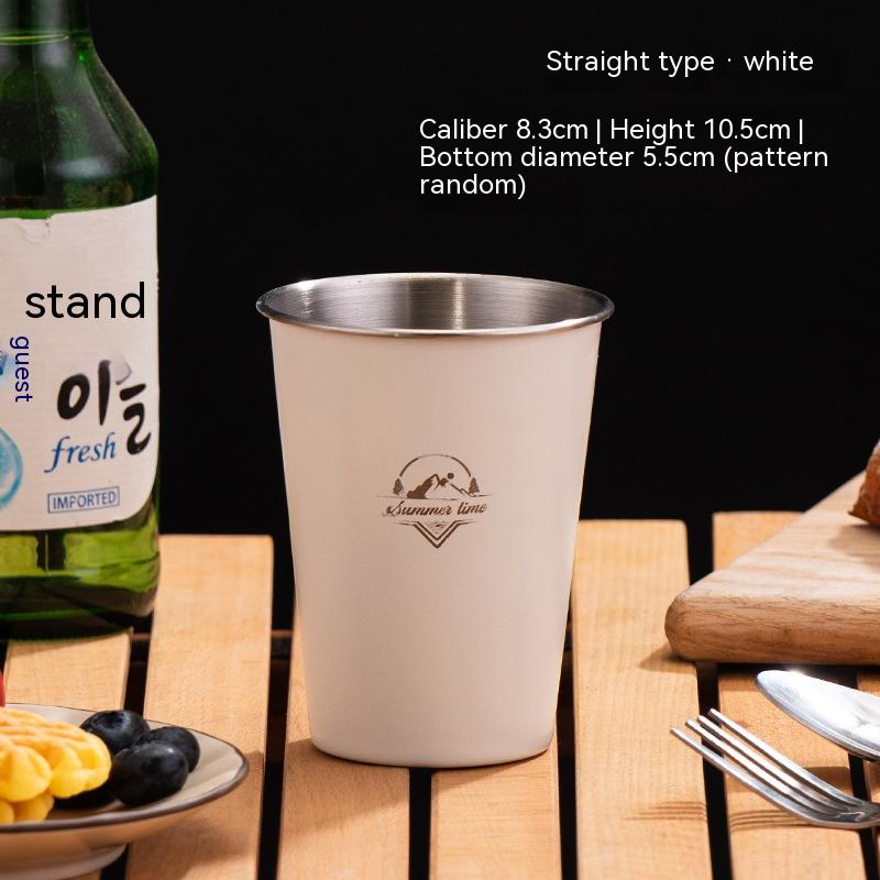 350ml White Camping Cup