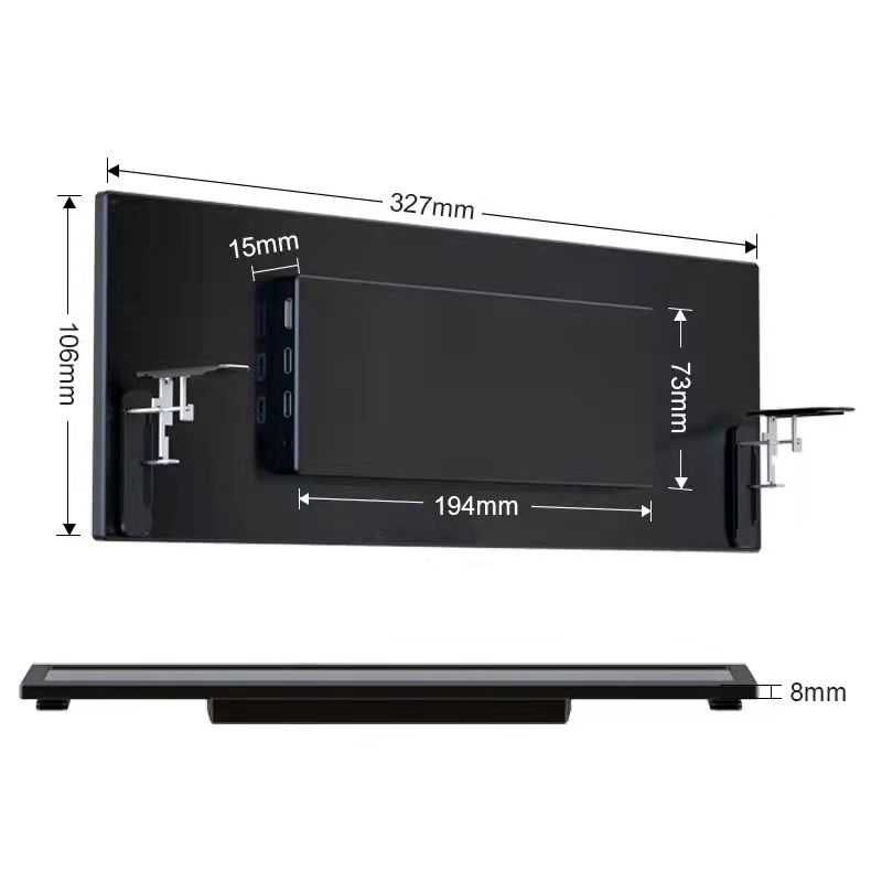 12.6inch CNC interface rear