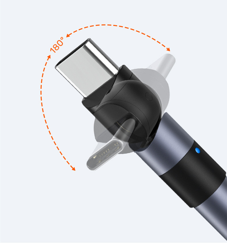 Compatible with Apple , Mobile Phone Holder Data Cable Rotating Fast Charging
