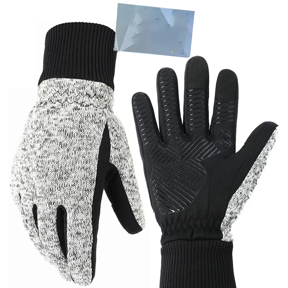 Warm And Cold Resistant Touch Screen Full-length Cycling Gloves In Winter