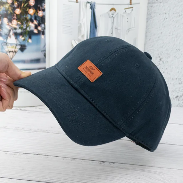 Men's And Women's Fashionable And Simple Cotton Soft Top Baseball Hat Navy Blue - Shop at LoveMi