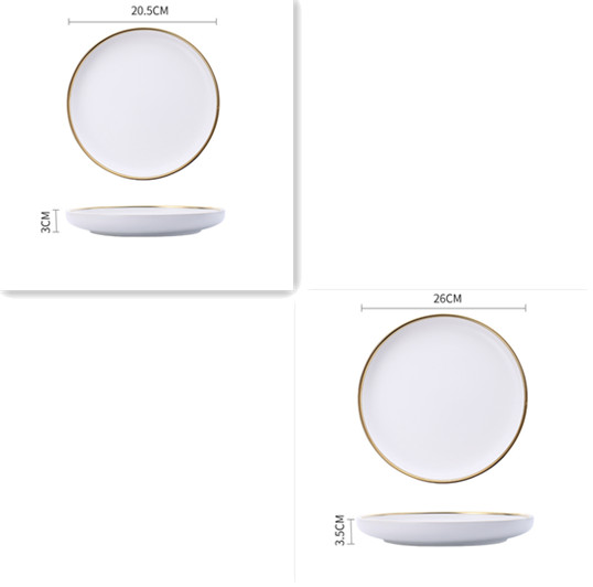 Big Soup Bowl Rice Bowl About Household Ceramic Plate A Set - Shop at LoveMi