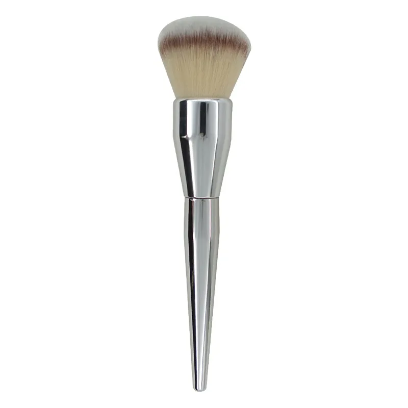 Large Single Powder Brush Rose Gold Cosmetic Brush - Trichromatic Hair