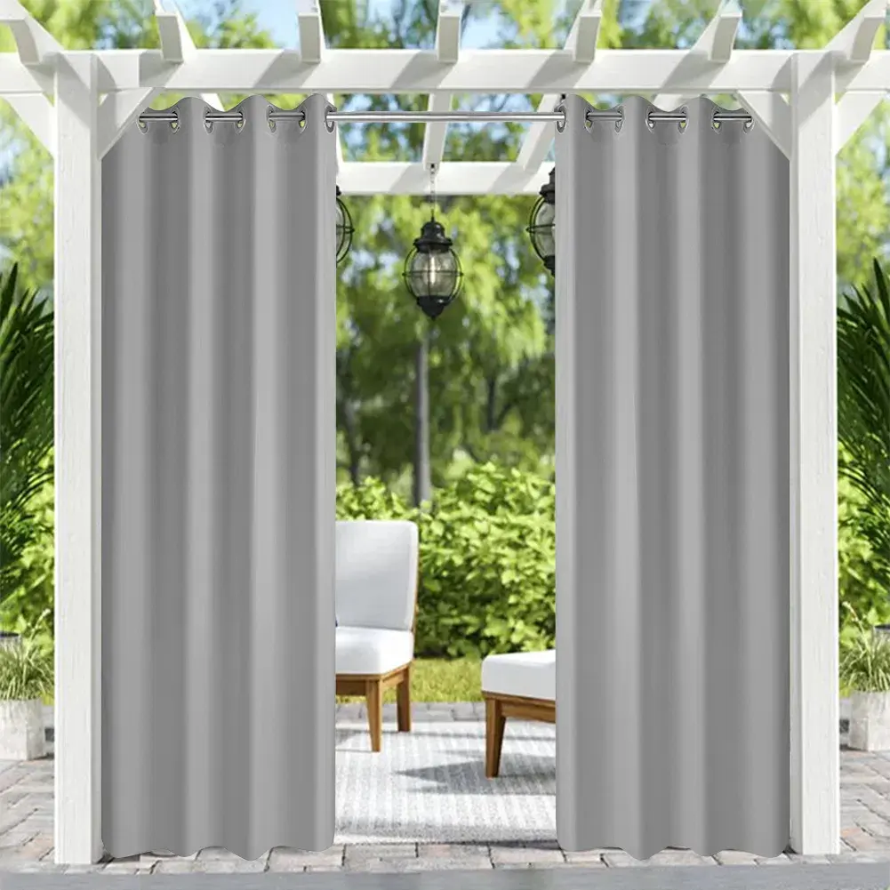 50inchx 120inch Outdoor Waterproof Grommets Window Curtains